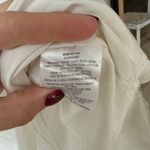 Vintage 90s washable silk blouse top by GoSilk Vneck ribbed long sleeve White Size XS Photo 3