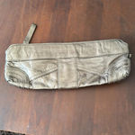 Andrew Marc metallic gunmetal clutch Photo 2