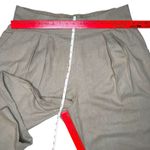 Abercrombie & Fitch NWT  Linen Pleated Pull‎ On Wide Leg Trouser Pants L Long Tan Photo 7