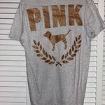 PINK - Victoria's Secret PINK Victoria’s Secret Logo Glitter Tee Photo 1