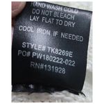 Wishlist Knit Top Womens Size M White Mock Neck Perforated Lightweight Summer Photo 5