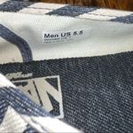 Vans fabric and fiber slip-on shoes in blue and white stripes size 7 Photo 6