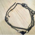 Premier Designs  long dark grey metal necklace Photo 1