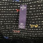 NYDJ Women's Pintuck Oui Printed Long Sleeve Popover Tunic Blouse Black Size XS Photo 5