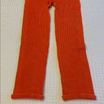 Free People NEW! Movement HAPPINESS RUNS Ribbed Bright Orange Leggings M/L Photo 5