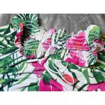 West Loop Wide Leg Pants Womens XL Tropical Floral Beach Vacation Resort Boho Photo 5