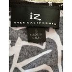 Iz Byer  California Animal-Print Surplice Top, Black/White, Size S, Made in USA Photo 3