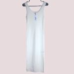 NWT The Drop Women's Yasmin‎ Rib Midi Sweater Tank Dress, Ivory Photo 3