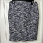 Ann Taylor NWT tweed pencil skirt blue white black size 6 Photo 2