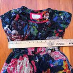 Anthropologie  Astrid Needlepoint Floral Print V-Neck Mini Dress Petite‎ XXSP Photo 4
