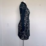 Jill Stuart Blue velvet Peter Pan Lace Dress Long Sleeve size XS PETITE NEW Photo 9