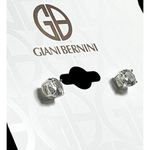 Giani Bernini NEW CZ Sterling Silver 925 STUD EARRINGS 1/4” Cubic Zirconia Macys Photo 2