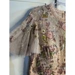 Mac Duggal NWT Floral Sequined Embellished High Neck Butterfly Sleeve Gown SZ 14 Photo 11