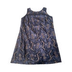 Monroe & Main, navy blue sleeveless‎ dress with raised velvet design Size 1X Photo 1