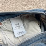 Mother The Dusty Cuff Fray Shoot to Thrill Jeans Blue Size 29 Photo 4