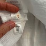 Loft  Smocked Peplum white pirate boho chic goth feminine Blouse M Photo 10