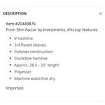 Slim Factor by Investments NWT Plus Size Royal Blue Floral Tunic Blouse Size 2X Photo 6