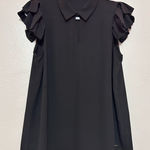T Tahari Tahari women’s black blouse size PM Photo 0