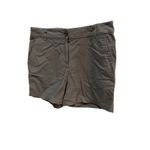 Loft Ann Taylor Flat Front GREEN Khaki Shorts size 10 Photo 3