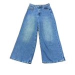Koton Jeans Sandra Culotte Denim Wide Leg Cropped Blue Women's Pants Size 28 Photo 1