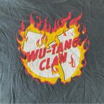 Free People Black White Red Wu-Tang Clan Retro Oversized T-Shirt Sz S Photo 9