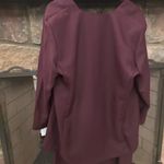 Blazer & Skirt Suit Elegant Burgundy Embroidered Blazer Pride & Joy 14 W Red Size 14W Photo 2