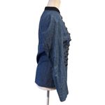 Vintage Ice Nine Military Style Jacket Castlecore Sz 6 Rare Collector Piece Blue Photo 3