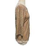 Journey Five Crushed Velvet Illusion Layer Long Sleeve Top Blush Pink Large‎ Pink Photo 3