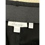 Chico’s Pull on Wide Full Length Pant Ponte Knit front pockets Pants,size 2.5/14 Black Photo 3