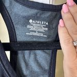 Athleta Camo Camouflage Black Grey Racerback Tank Top Size Large Photo 4