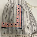 Buttons  cotton/linen embroidered shorts with mini leg tassels. (M) Photo 2