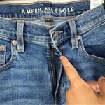 American Eagle NEW 90s Straight Jeans Womens 6 Long Blue High Rise Stretch Photo 2