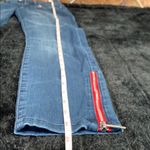 Bebe Women's Vintage  Stretch Skinny Jeans with Red Zipper Accents Size 26 Photo 9