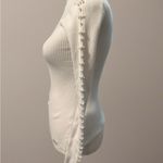 Tahari  White Ribbed Knit Top Photo 1