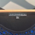 Brixon Ivy  XL Willard Lace Overlay Cobalt Blue Sleeveless Blouse Top Photo 2