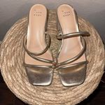 Target Strap Slip On Heels Gold Photo 1