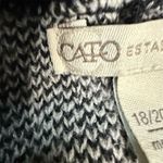 Cato  Women's Plus Size 18W Plaid Long Vest Jacket Black Sleeveless Photo 5