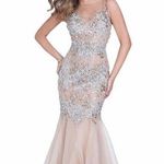 Terani Couture TERANI COTURE TERANI PROM 1611P0705 illusion sleeveless sparkle evening gown 2 Photo 0