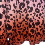 525 America Leopard Dip Dye Ombre Sweater in Papaya Multi Neon sz Small Photo 3