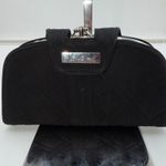 Vera Bradley  Black Quilted Wallet Clutch Kiss Lock ID Window Card Slots Photo 9