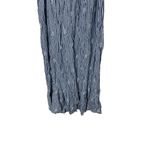 American Eagle Blue‎ White Striped Embroidered Eyelet Button Front Maxi Skirt M Blue Size M Photo 6