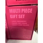 Steve Madden  Multi Piece Gift Set in hot pink, logo crossbody bag, a tassel key Photo 3