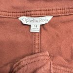 Ophelia Roe  Women’s Rust Denim Twill Jeans Pants Flared Leg Size 14 Photo 2