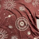French Pastry ⭐️  Maroon Red Astrology Moon Planet Novelty Print T-Shirt Medium Photo 1