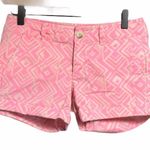 American Eagle Preppy pink and khaki print short Size 0 Photo 0