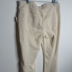 We The Free NWT Free People Penny Pull on Flare Jean Pants Ivory White Stretch Waist Size 32 Photo 6