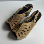 Dansko  Rowena Sand Dollar Tan Leather Slingback Clogs Heel Sz EU 38 US 7.5/8 ♣️ Photo 1