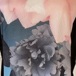 Ted Baker London Black Floral Monorose Racerback Tank Sz Large Athletic Gym Photo 6