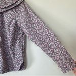 Ganni  NEW Floral Print Cotton Double-Collar Button Down Shirt Gray/Pink Sz 36 Photo 6