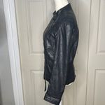 AQUA Y2K Leather moto girly Jacket Size Medium A32 Photo 3